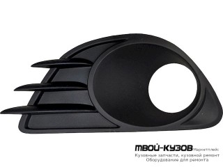 РЕШЕТКА БАМПЕРА ПЕРЕДНИЙ ЛЕВАЯ СТОРОНА С ОТВЕРСТИЯМИ ПОД ПРОТИВОТУМАННЫЕ ФАРЫ (DEPO) для Opel CORSA (2006-)