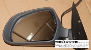 ЗЕРКАЛО ЛЕВАЯ СТОРОНА ЭЛЕКТР С ПОДОГРЕВОМ УКАЗАТЕЛЬ ПОВОРОТА (КИТАЙ) для Skoda OCTAVIA (2008-2012)