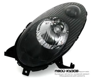 ФАРА ЛЕВАЯ СТОРОНА ПОД КОРРЕКТОР ВНУТРИ (DEPO) ЧЁРНЫЙ для Nissan MICRA (2003-)