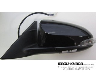 ЗЕРКАЛО ЛЕВАЯ СТОРОНА ЭЛЕКТР С ПОДОГРЕВОМ , С АВТОСКЛАДЫВ , УКАЗАТЕЛЬ ПОВОРОТА С КРЫШК КРАШЕН В ЧЁРНЫЙ (КИТАЙ) для Toyota CAMRY V50 (2011-)