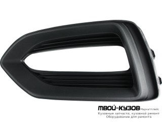 РЕШЕТКА БАМПЕРА ПЕРЕДНИЙ ЛЕВАЯ СТОРОНА С ОТВ П/ DRL( ХОД. ОГНИ) (КИТАЙ) для Hyundai SOLARIS (2017-)