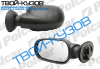 LOGAN ЗЕРКАЛО L ЭЛЕКТРИЧЕСКОЕ С ОБОГРЕВОМ ЧЕРНОЕ