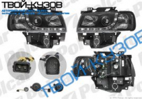 CARAVELLE 96-02 ФАРЫ ТЮНИНГ ДНЕВНОЙ СВЕТ+ЛИНЗА+ЛИТОЙ ПОВОР.ПРОЗР.ЧЕРНЫ