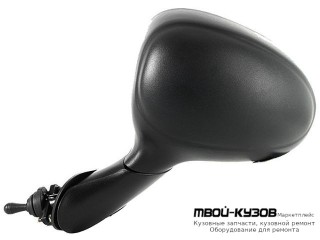 ЗЕРКАЛО ЛЕВАЯ СТОРОНА МЕХАН С ТРОСИК ЧЁРНЫЙ (КИТАЙ) для Daewoo MATIZ (2001-)