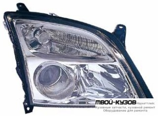 ФАРА ПРАВАЯ СТОРОНА (КСЕНОН) ПОД КОРРЕКТОР ВНУТРИ (DEPO) ХРОМ для Opel VECTRA С (04.2002-) SIGNUM (2003-)