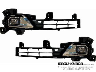 ФАРА ПРОТИВОТУМАННАЯ ЛЕВАЯ + ПРАВАЯ (КОМПЛЕКТ) С РЕШЕТК БАМПЕРА , ПРОВОДК И КНОПКОЙ для Toyota LANDCRUISER 200 (2012-)