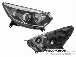 ФАРА ПРАВАЯ СТОРОНА ЛИНЗОВАННАЯ С КОРРЕКТОР (DEPO) для Renault KAPTUR (2016-)