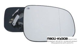 СТЕКЛО ЗЕРКАЛА ПРАВАЯ СТОРОНА С ПОДОГРЕВОМ (ASPHERICAL) (ТАЙВАНЬ) для Volvo S80 (2007-2012)
