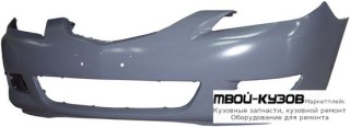БАМПЕР ПЕРЕДНИЙ (СЕДАН) 1.6 БЕЗ ОТВ П/ОМЫВАТЕЛЬ ФАР ГРУНТ (ТАЙВАНЬ) для Mazda 3 (2004-)