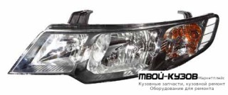ФАРА ЛЕВАЯ СТОРОНА +/- ПОД КОРРЕКТОР (DEPO) для KIA CERATO (2009-2012)