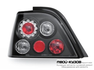 ФОНАРЬ ЗАДНИЙ ВНЕШНИЙ ЛЕВАЯ + ПРАВАЯ (КОМПЛЕКТ) ТЮНИНГ ДИОД (JUNYAN) ВНУТРИ ЧЁРНЫЙ для Daewoo NEXIA (1995-)