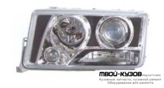 ФАРА ЛЕВАЯ СТОРОНА ПРОЗРАЧНЫЙ ВНУТРИ ЧЁРНЫЙ для Mercedes W201 (01.1983 - 05.1993)