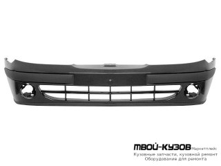 БАМПЕР ПЕРЕДНИЙ С ОТВЕРСТИЯМИ ПОД ПРОТИВОТУМАННЫЕ ФАРЫ ГРУНТ (ТАЙВАНЬ) для Renault MEGANE (07.1999 - 02.2003)