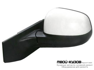 ЗЕРКАЛО ЛЕВАЯ СТОРОНА ЭЛЕКТР С ПОДОГРЕВОМ (CONVEX) ГРУНТ (ТАЙВАНЬ) для Chevrolet SPARK (2010-)