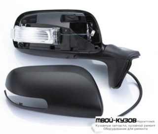 ЗЕРКАЛО ПРАВАЯ СТОРОНА ЭЛЕКТР С ПОДОГРЕВОМ , ДИОД УКАЗАТЕЛЬ ПОВОРОТА , 7 КОНТ , ГРУНТ (ТАЙВАНЬ) для Toyota AURIS (2007-)
