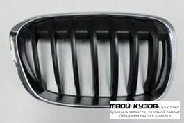 РЕШЕТКА РАДИАТОРА ПРАВАЯ СТОРОНА ХРОМ ЧЁРНЫЙ (ТАЙВАНЬ) для BMW F48 X1 (2016-)