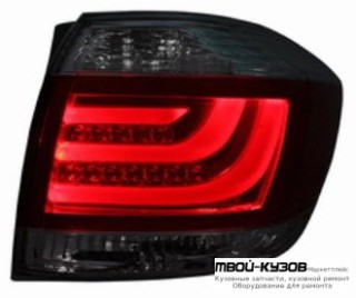 ФОНАРЬ ЗАДНИЙ ВНЕШНИЙ ЛЕВАЯ + ПРАВАЯ (КОМПЛЕКТ) ТЮНИНГ С СВЕТЯЩ.СЕКЦИЯМИ (EAGLE EYES) ТОНИР ВНУТРИ ХРОМ для Toyota HIGHLANDER (2010-2013)