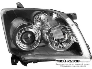 ФАРА ПРАВАЯ СТОРОНА ПОД КОРРЕКТОР (DEPO) для Toyota AVENSIS (2003-2007)