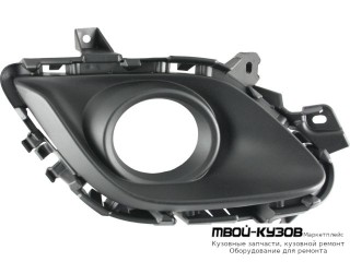 РЕШЕТКА БАМПЕРА ПЕРЕДНИЙ ЛЕВАЯ СТОРОНА С ОТВЕРСТИЯМИ ПОД ПРОТИВОТУМАННЫЕ ФАРЫ (ТАЙВАНЬ) для Mazda 6 (2013-)