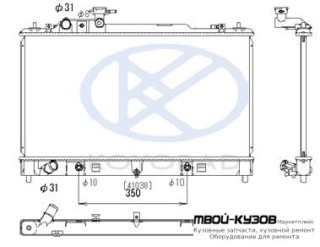 РАДИАТОР ОХЛАЖДЕНИЯ 1.8 , 2 AT , MT (KOYO) для Mazda 6 (2002-2007), Mazda 6 (2008-2012)