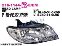 ФАРА правая под корректор  - для MAZDA 323