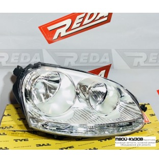 ФАРА ПРАВАЯ ХРОМ С МОТОРОМ для GOLF 5 03-/JETTA/GOLF KOMBI 05-