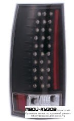 ФОНАРЬ ЗАДНИЙ ВНЕШНИЙ ЛЕВАЯ + ПРАВАЯ (КОМПЛЕКТ) ТЮНИНГ С ДИОД ПРОЗРАЧНЫЙ (EAGLE EYES) ВНУТРИ ЧЁРНЫЙ-ХРОМ для Chevrolet YUKON / SUBURBAN / TAHOE / AVALANCHE (2007-2011)