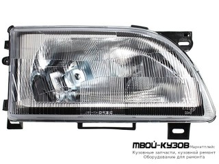 ФАРА ПРАВАЯ СТОРОНА ПРОЗРАЧНЫЙ ХРУСТАЛ для Ford TRANSIT (08.1994 - 05.2000)