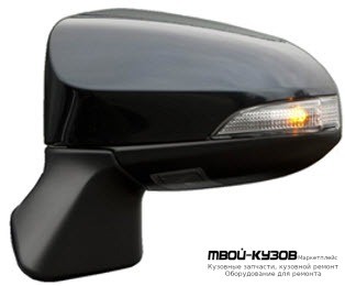 ЗЕРКАЛО ЛЕВАЯ СТОРОНА ЭЛЕКТР С ПОДОГРЕВОМ , УКАЗАТЕЛЬ ПОВОРОТА , ПОДСВЕТ , ПАМЯТЬЮ , АВТОСКЛАДЫВ ГРУНТ (ТАЙВАНЬ) для Toyota VENZA (2013-)