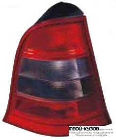 ФОНАРЬ ЗАДНИЙ ВНЕШНИЙ ЛЕВАЯ СТОРОНА ТОНИР (DEPO) КРАСНЫЙ-XРОМ для Mercedes W168 A-CLASS (09.1997-)