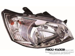 ФАРА ПРАВАЯ СТОРОНА ПОД КОРРЕКТОР (DEPO) для Hyundai GETZ (2003-2005)