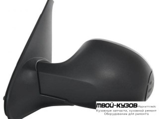 ЗЕРКАЛО ЛЕВАЯ СТОРОНА ЭЛЕКТР С ПОДОГРЕВОМ (ASPHERICAL) ГРУНТ (ТАЙВАНЬ) для Renault SYMBOL (2008-)