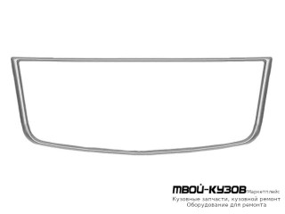 МОЛДИНГ РЕШЕТКИ БАМПЕРА (ХЭТЧБЭК) ХРОМ (КИТАЙ) для Chevrolet AVEO T255 ХЭТЧБЭК (2008-)