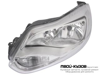 ФАРА ЛЕВАЯ СТОРОНА С КОРРЕКТОР ВНУТРИ (DEPO) ХРОМ для Ford FOCUS (2011-2014)
