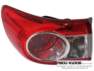 ФОНАРЬ ЗАДНИЙ ВНЕШНИЙ ЛЕВАЯ СТОРОНА (DEPO) для Toyota COROLLA E150 (2006-) СЕДАН