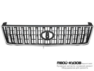РЕШЕТКА РАДИАТОРА ХРОМ-ЧЁРНЫЙ (ТАЙВАНЬ) для Toyota LANDCRUISER PRADO 90 (04.1996 - 09.2002)