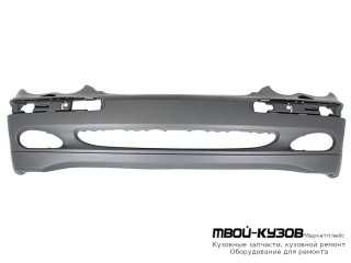 БАМПЕР ПЕРЕДНИЙ (CLASSIC) (ELEGANCE) С ОТВЕРСТИЯМИ ПОД ОМЫВАТЕЛЬ ФАР БЕЗ УПЛОТНИТ ГРУНТ (ТАЙВАНЬ) для Mercedes W203 (07.2000-)