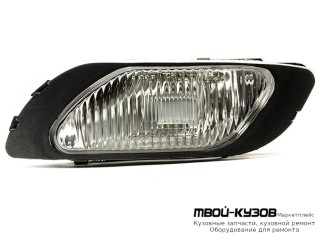 ФАРА ПРОТИВОТУМАННАЯ ЛЕВАЯ СТОРОНА ТЮНИНГ ПРОЗРАЧНЫЙ ХРУСТАЛ ВНУТРИ ХРОМ для Daewoo NEXIA (1995-)