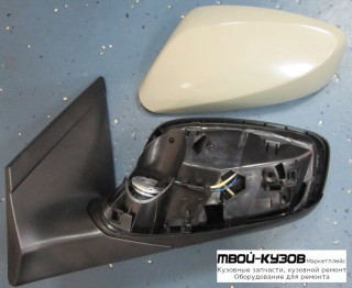 ЗЕРКАЛО ЛЕВАЯ СТОРОНА ЭЛЕКТР БЕЗ ПОДОГРЕВОМ (CONVEX) ГРУНТ (ТАЙВАНЬ) для Hyundai I30 (2012-)