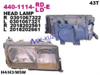 ФАРА правая  - для MERCEDES W201