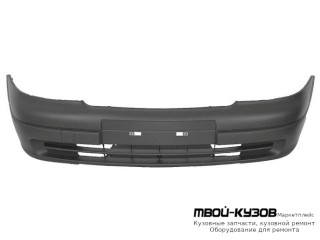 БАМПЕР ПЕРЕДНИЙ БЕЗ ОТВЕРСТИЙ ПОД ПРОТИВОТУМАННЫЕ ФАРЫ ГРУНТ (ТАЙВАНЬ) для Opel ASTRA (03.1998 - 2003)