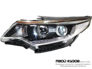 ФАРА ЛЕВАЯ СТОРОНА ЛИНЗОВАННАЯ С КОРРЕКТОР , ДИОД (DEPO) для KIA OPTIMA (2016-)