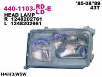 ФАРА левая 84-93  - для MERCEDES W124 E124