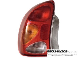 ФОНАРЬ ЗАДНИЙ ВНЕШНИЙ ЛЕВАЯ СТОРОНА (СЕДАН) CHEVROLET ХРУСТАЛ КРАСНЫЙ-БЕЛ (КИТАЙ) для Daewoo LANOS (1998-) CHEVROLET LANOS (2002-)