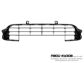 РЕШЕТКА БАМПЕРА ПЕРЕДНИЙ ЧЁРНЫЙ (ТАЙВАНЬ) для Citroen C3 (05.2002 - 10.2005) (11.2005-)