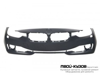 БАМПЕР ПЕРЕДНИЙ (СЕДАН) С ОТВЕРСТИЯМИ ПОД ОМЫВАТЕЛЬ ФАР , БЕЗ ОТВ ПОД ДАТЧИКИ , П/КАМЕРУ , ПАРК. ПОМОЩНИК ГРУНТ (ТАЙВАНЬ) для BMW F30 3 series (2012-)