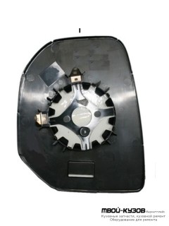 СТЕКЛО ЗЕРКАЛА ЛЕВАЯ СТОРОНА С ПОДОГРЕВОМ (CONVEX) (ТАЙВАНЬ) для Citroen BERLINGO / PEUGEOT PARTNER (01.2003-), Citroen BERLINGO / PEUGEOT PARTNER (10.1996 - 12.2002)