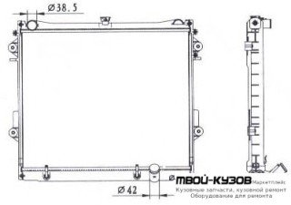 РАДИАТОР ОХЛАЖДЕНИЯ 4.7 AT для Toyota LANDCRUISER 200 (2008-2011)