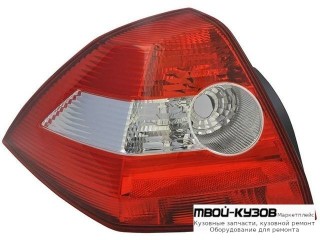 ФОНАРЬ ЗАДНИЙ ВНЕШНИЙ ЛЕВАЯ СТОРОНА (СЕДАН) (DEPO) для Renault MEGANE (2003-2007)