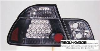 ФОНАРЬ ЗАДНИЙ ВНЕШНИЙ+ВНУТР ЛЕВАЯ + ПРАВАЯ (КОМПЛЕКТ) ТЮНИНГ (СЕДАН) ПРОЗРАЧНЫЙ С ДИОД (SONAR) ВНУТРИ ЧЁРНЫЙ для BMW E46 СЕДАН / УНИВЕРСАЛ (05.1998 - 08.2001) (09.2001 - 2003)